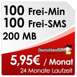 DeutschlandSIM ALL-IN 100 im Vodafone-Netz bei den Amazon-Blitzangeboten