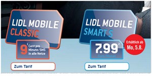 Die Prepaid-Tarif von LIDL mobile